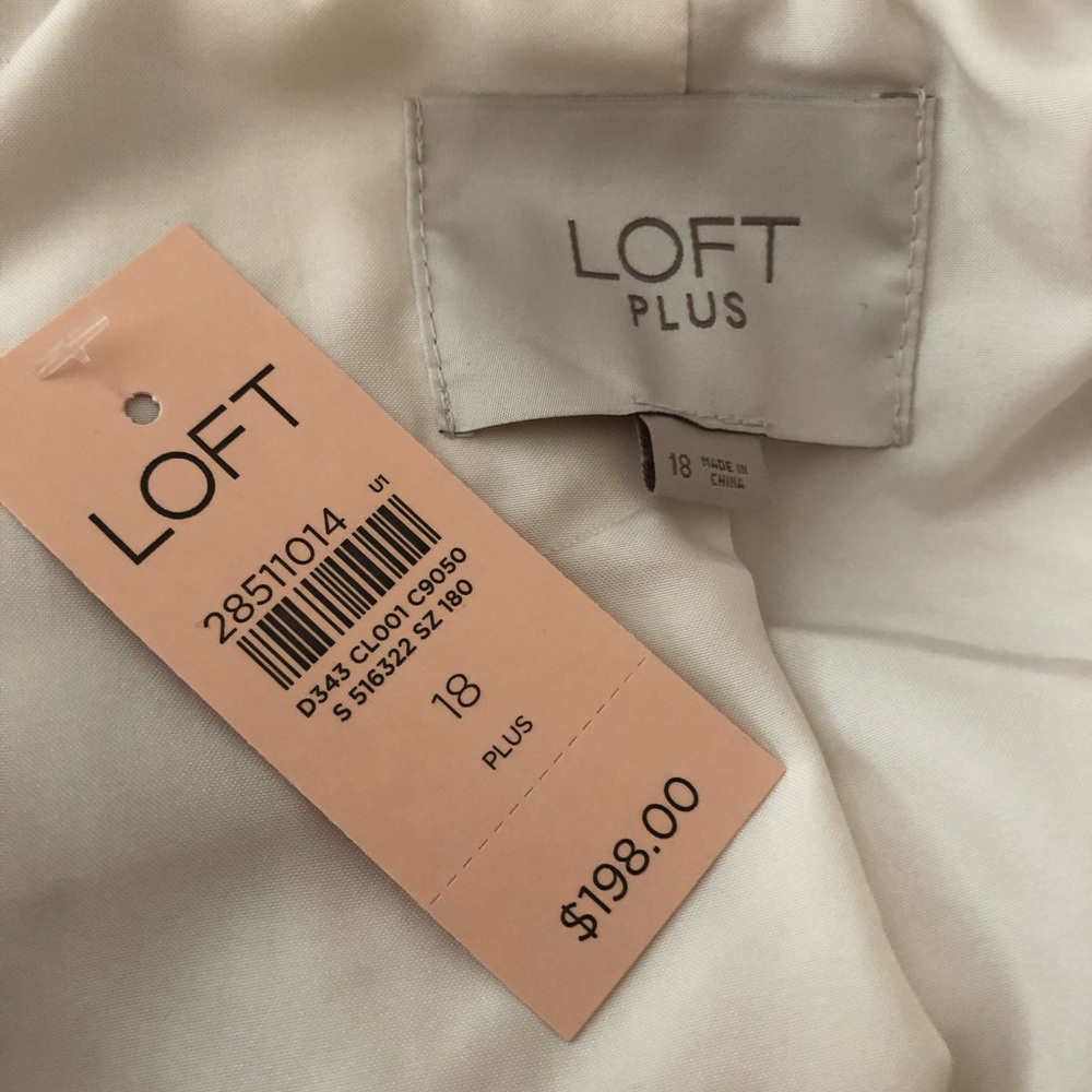 NWT LOFT funnel neck zip up teddy bear jacket - Picture 8 of 9